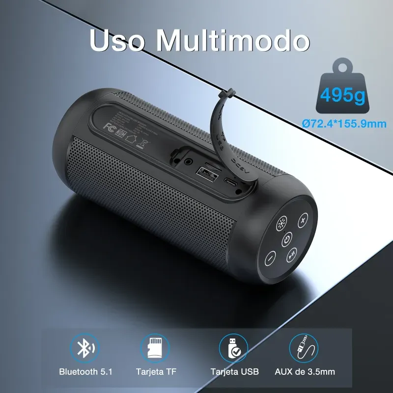 Bocina Bluetooth Portátil BOC242 – 1HORA