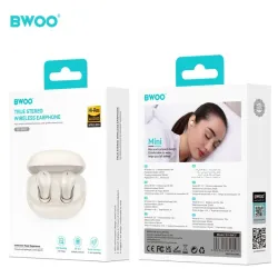 BWOO – Auriculares In‑Ear TWS Type‑C Bluetooth 5.3 BO‑BW37 con ANC