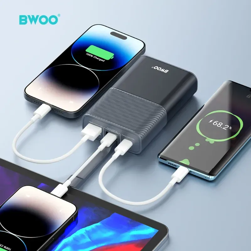 BWOO Power Bank 10000mAh BO‑P68 30W+22.5W con Cable Type‑C