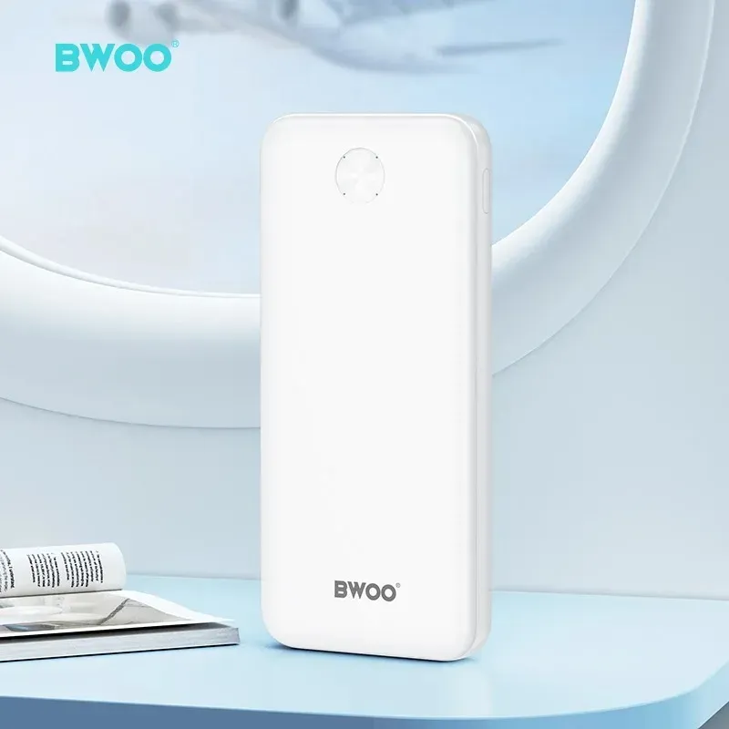 BWOO Power Bank 10000mAh Fast Charging BO‑P31 con Pantalla LED y Salidas Type‑C + 2×USB