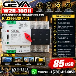GEYA W2R-100 II – Transfer Automático ATS 100A