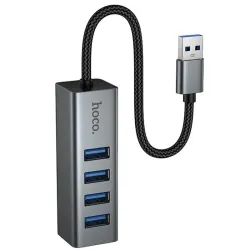 Hoco – Adaptador HB1B 4 en 1 USB a USB 3.0 con Velocidad 5Gbps