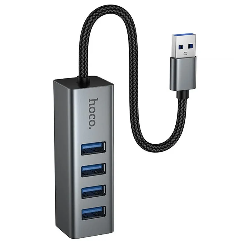 Hoco – Adaptador HB1B 4 en 1 USB a USB 3.0 con Velocidad 5Gbps