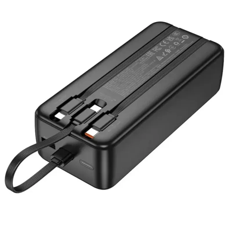 Hoco J132B – Energia bank de 30000 mAh con 3 cables y carga rápida 22.5W