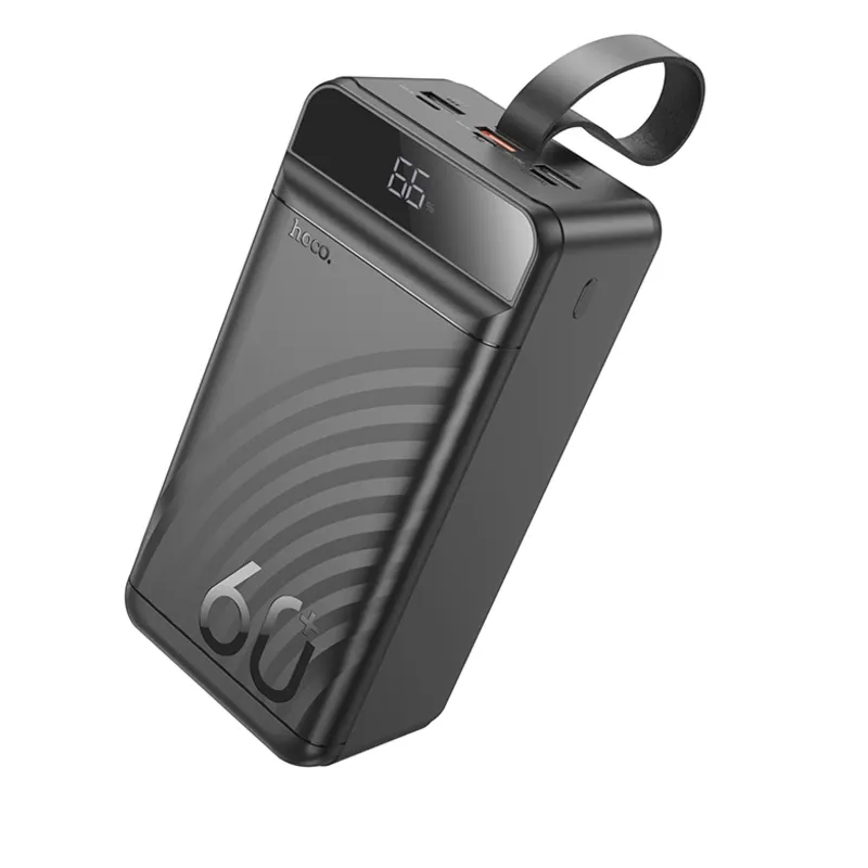 Hoco – Power Bank J123C 60000mAh 🔋 con Pantalla Digital | Carga Rápida 22.5W