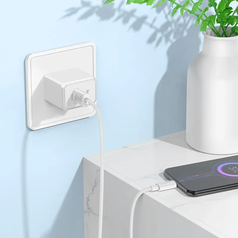 Hoco – Set de Cargador Rápido CS12 Ocean ⚡ QC 3.0 USB-A 18W + Cable Micro USB