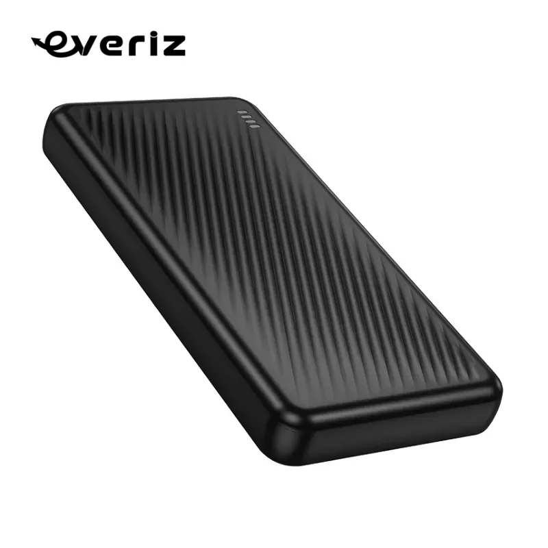 Power Bank 10000 mAh 22.5W + PD 20W | Carga Rápida con 2 USB + 1 USB-C – PB105B – EVERIZ
