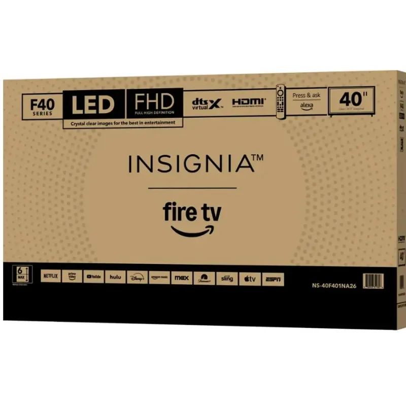Smart TV Insignia 40” F40 Series – Full HD LED, Fire TV Integrado, WiFi, Bluetooth