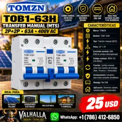 TOMZN TOB1-63H – Transfer Manual MTS 63A