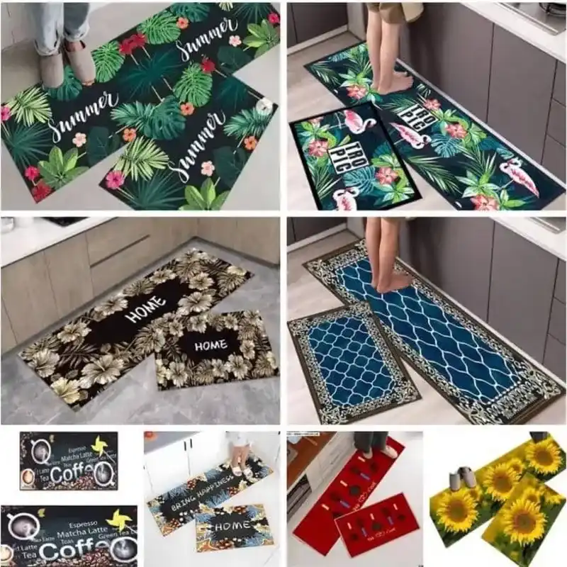 Set de 2 alfombras de cocina
