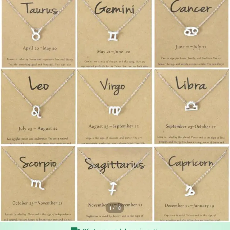 Cadenas de signos zodiacal 