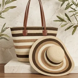 Set de cartera y pamela