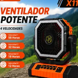 Ventilador Recargable X11 20,000 mAh $60 usd