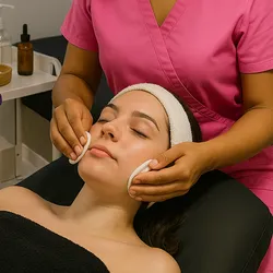 Limpieza facial de hidratación 