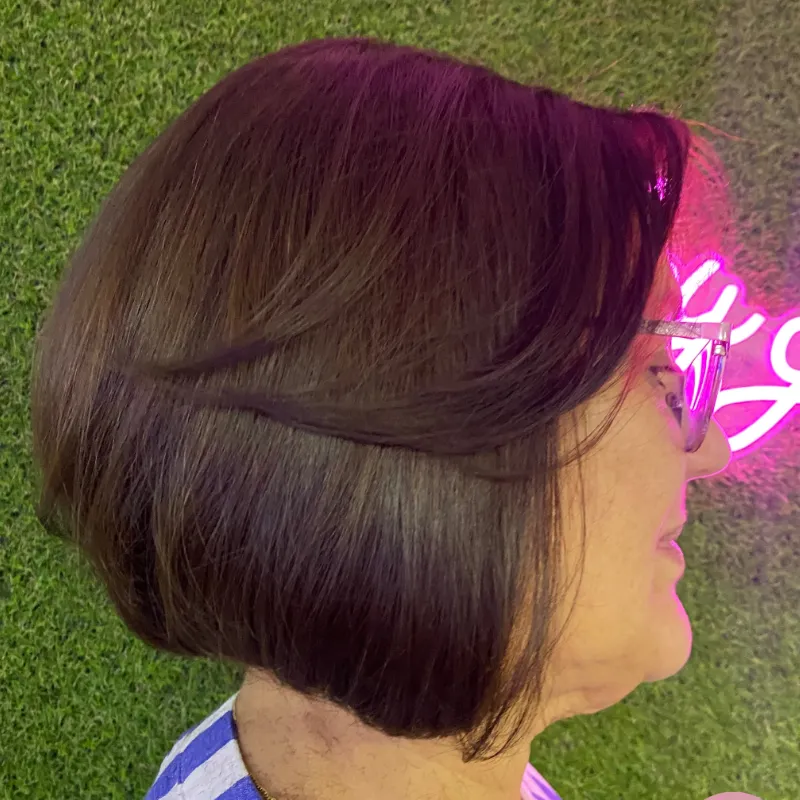 Peinado cabello corto (a la nuca)