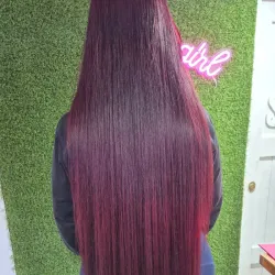 Peinado cabello extra largo 
