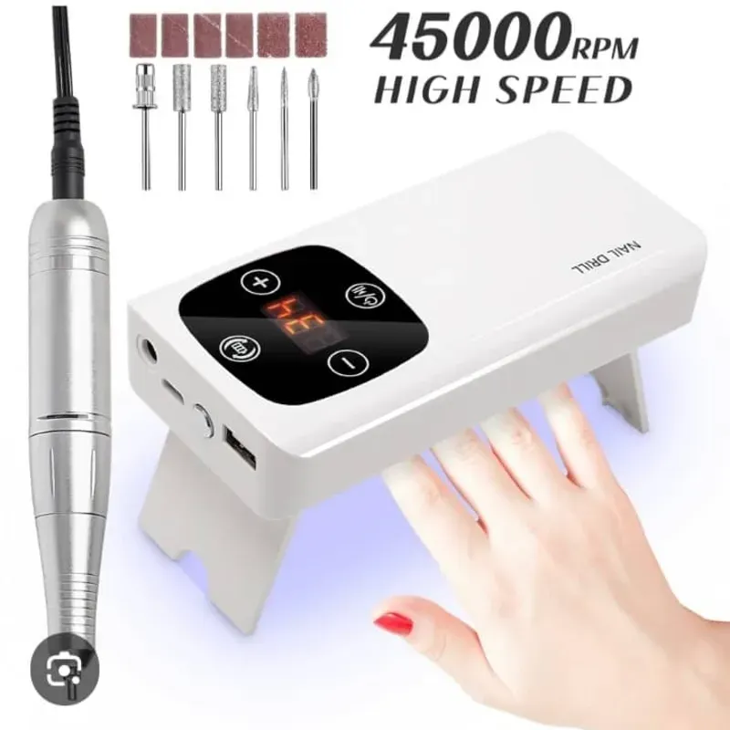 Drill y Lámpara Gel Recargables 