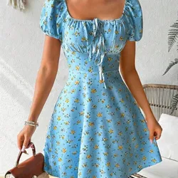 Vestido cottagecore azul