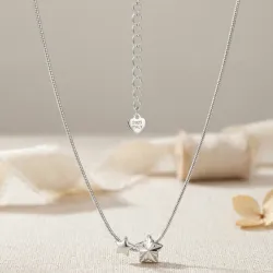 Cadena con colgante de estrella plata s925