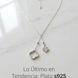 Cadena con colgante estilo Van Cleef