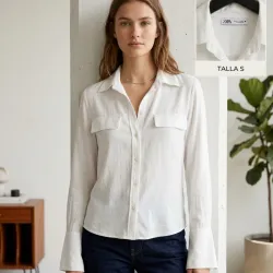 Camisa blanca de mujer