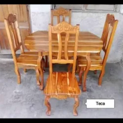 Juego de Comedor de Teca 