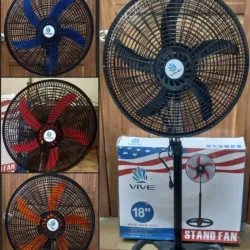 Ventilador de pedestal vive Colores disponibles :rojo ,azul y negro