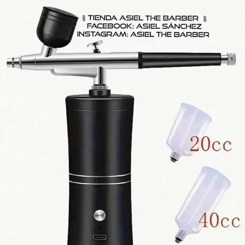 Aerógrafo profesional color negro 