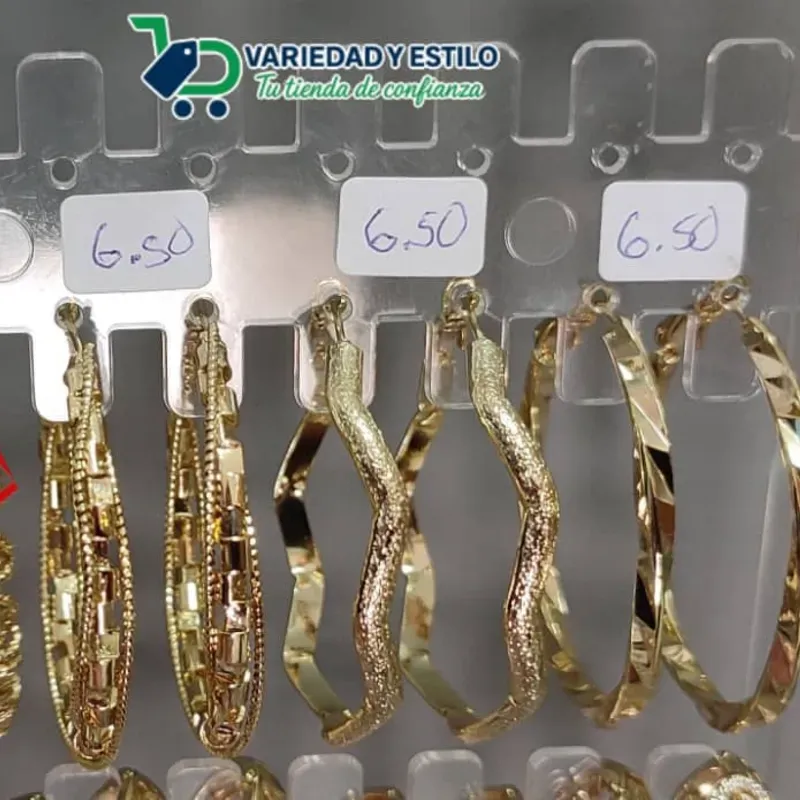 Argollas de oro laminado 14K 