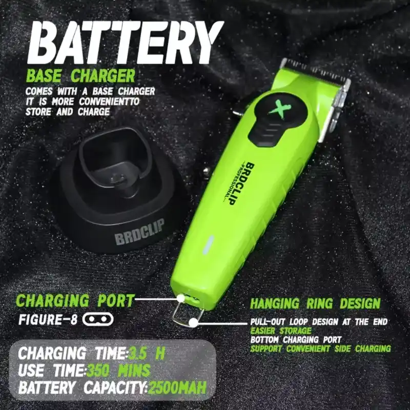 BRDCLIP FA1C – Recortadora Profesional con Base de Carga