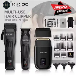 Combo KIKIDO de clipper, trimer y Rasuradora. 
