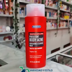 Gel exfoliante y limpiador corporal