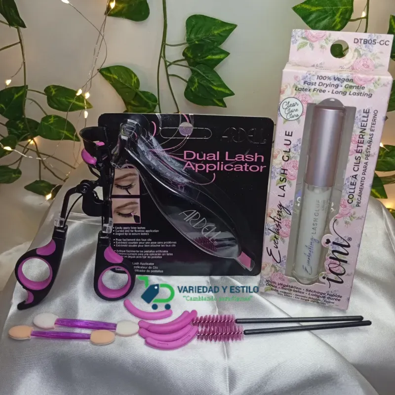 Kit para aplicar pestañas en casa 