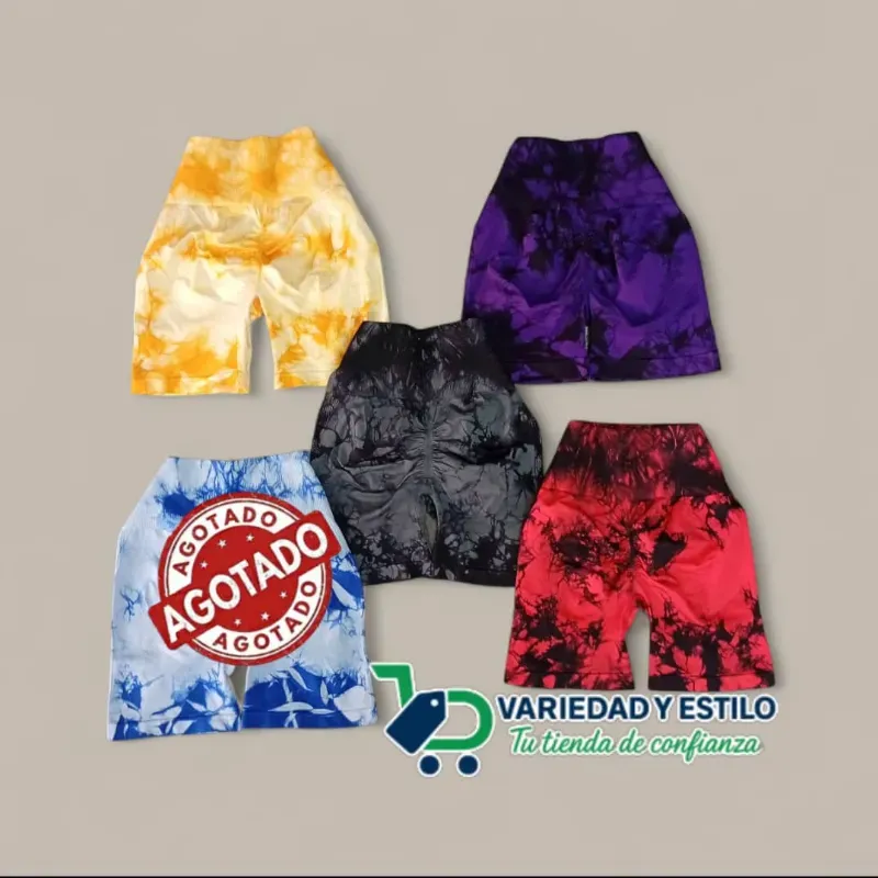 Licras cortas marmoleadas 