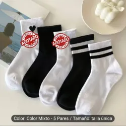 Medias blanco y negro 