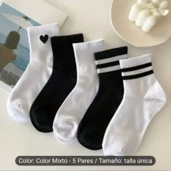 Medias blanco y negro 