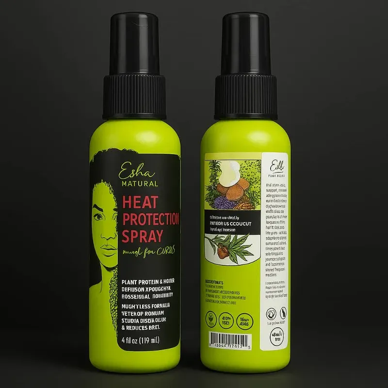 Protector térmico para cabello rizo 