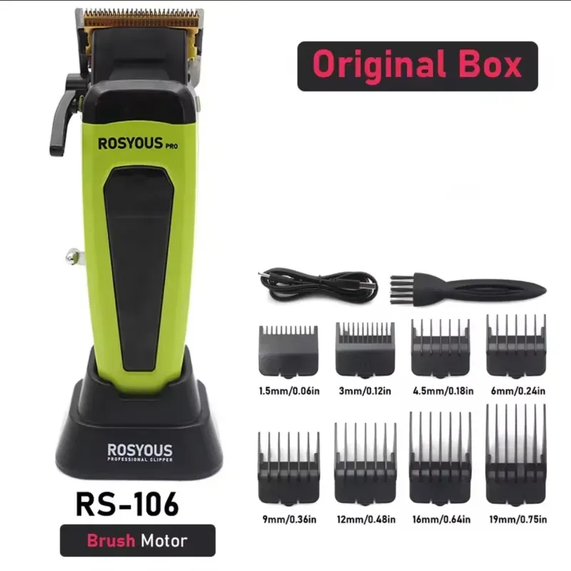 ROSYOUSpro RS‑106 – Cortadora Profesional con Base de Carga