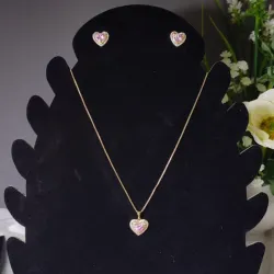 Set de aretes y dije