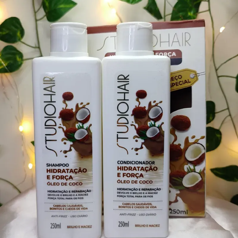 Shampoo y acondicionador de coco