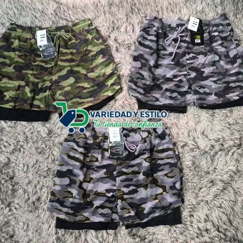 Shorts licra de camuflaje 