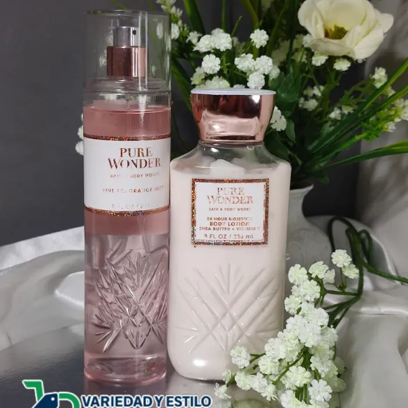 Conjunto de crema y colonia Bath and Body Works 