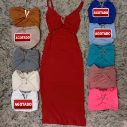Vestidos acanalados 