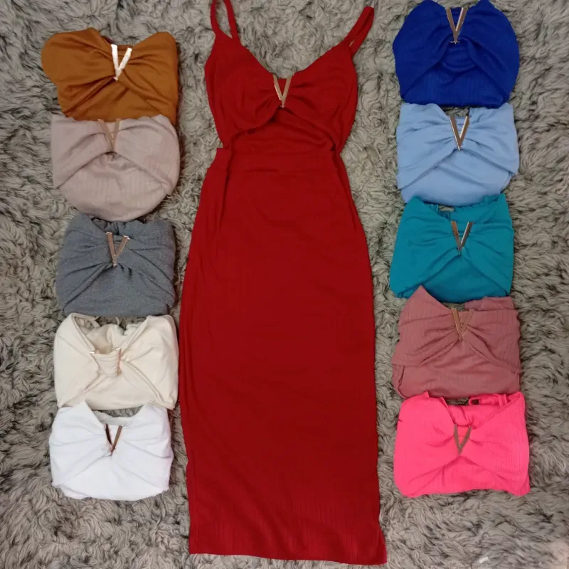 Vestidos acanalados 