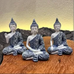 Adorno de 3 budas