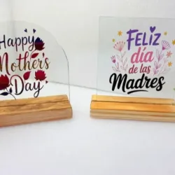 Cuadros de cristal y madera