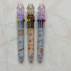 Lapicero de 10 colores de osito