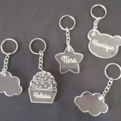 Llaveros de acrílico cifrados 🔐✨