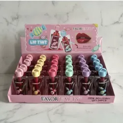 Tintas de labios en forma de botella