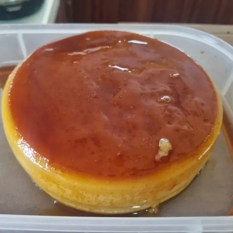 Flan de leche 